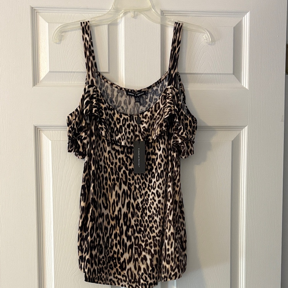 Cable & Gauge Leopard Print Camisole